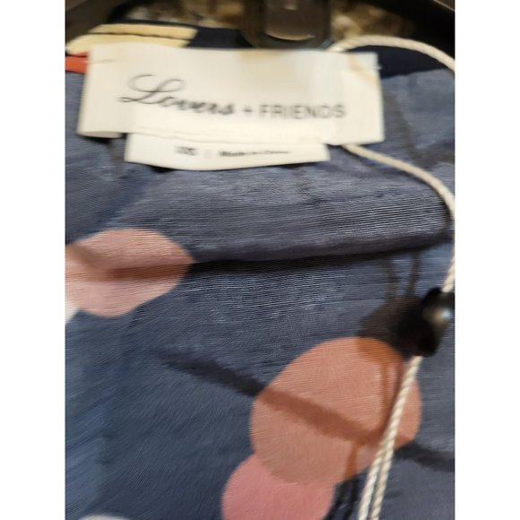 Lovers + Friends Polka Dot Wrap Blouse Balloon Sleeves, XXS, NWT - Picture 6 of 6